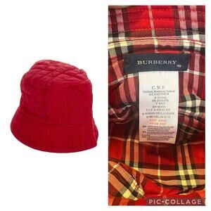 Authentic Burberry Nova Check Children’s Unisex Panama Hat Vintage Size 46 EUC